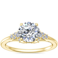 Petite Constellations Diamond Engagement Ring in 18k Yellow Gold (1/8 ct. tw.)